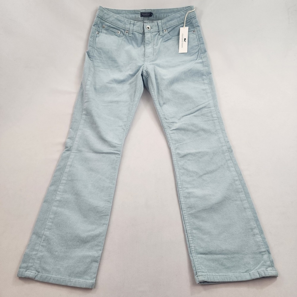 Vineyard Vines Blue Corduroy Pants Womens 29 High Rise Skinny Ankle 2P001378 NWT